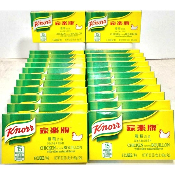 Knorr Chicken Flavor Bouillon Cube 2.2 oz x 6 Cubes ( Pack of 24 )