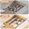MUDEELA Clear Spice Drawer Organizer, 4 Tier- 2 Set (8