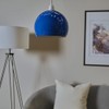 MiniSun | Retro Gloss Blue Arco Style Dome Ceiling Light