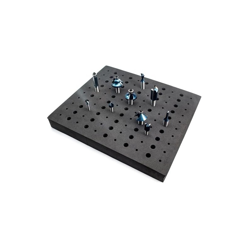 POWERTEC Router Bit Tray Organizer - Holds 110 Bits Each