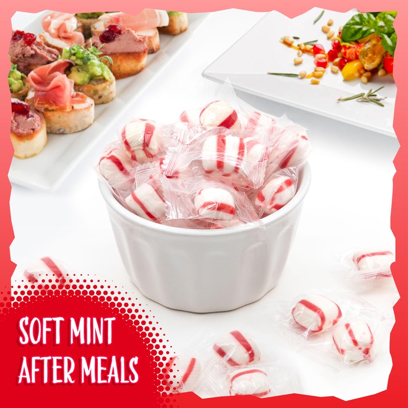 Peppermint Puffs Candy | 2-Pound Bag | Refreshing Mints, Individually