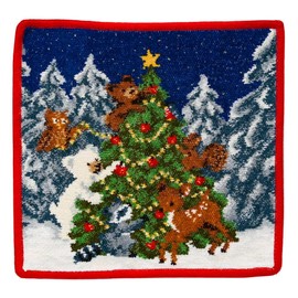 Fayler Limited Edition Handkerchief, Hand Towel, Towel Handkerchief, 9.8 inches (25 cm), Christmas Tree CHRISTMAS