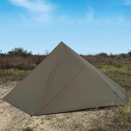 3 x 3 x 4 3 x 5 Tarp, Ultralight Tent Tarpaulin, Waterproof with Eyelets, Small Pack Size, Tent Underlay, Lightweight, Compact Awning, Beach with UV Protection, Hammock Camping Tarpaulin (Olive Green,