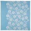 Musumi Furoshiki 150 Kimono Wrap Flower Arabesque Sage, 59.1 inches