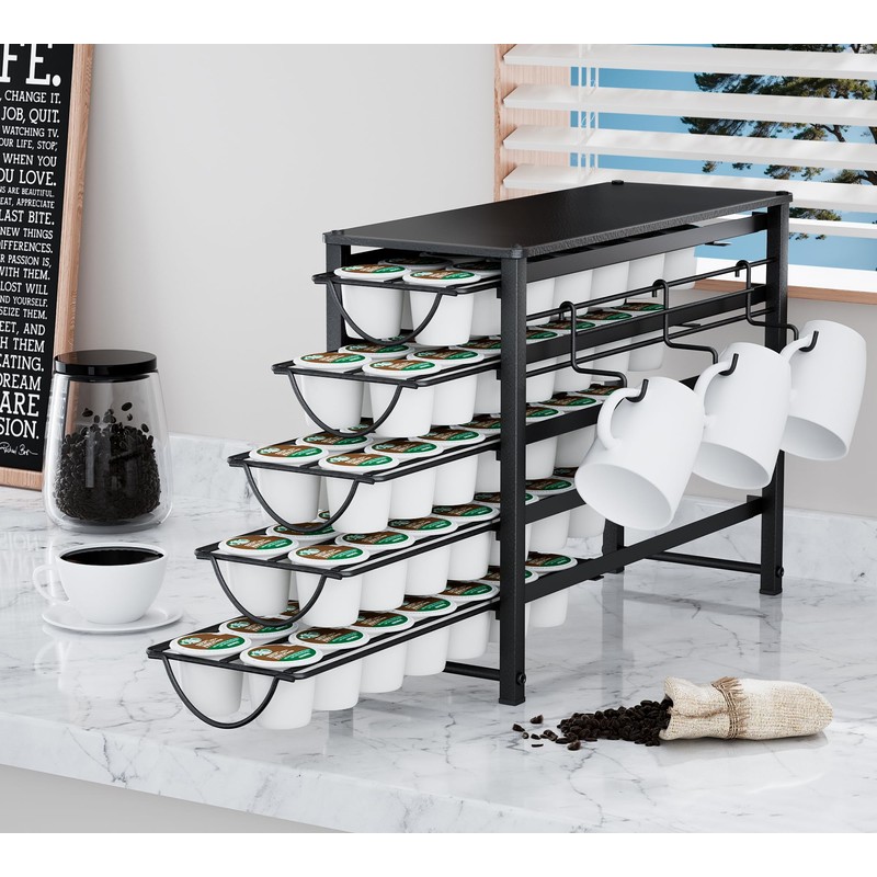 Coffee Vertuo Pod Holder, Capsules Stand Storage Drawer for K