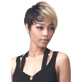 BOBBI BOSS Wig Bobbiboss Short Wigs Pixie Cut Wigs with Bangs - M638, Short Layered Cut Wigs for Women, Heat Resistant wigs (3T44)