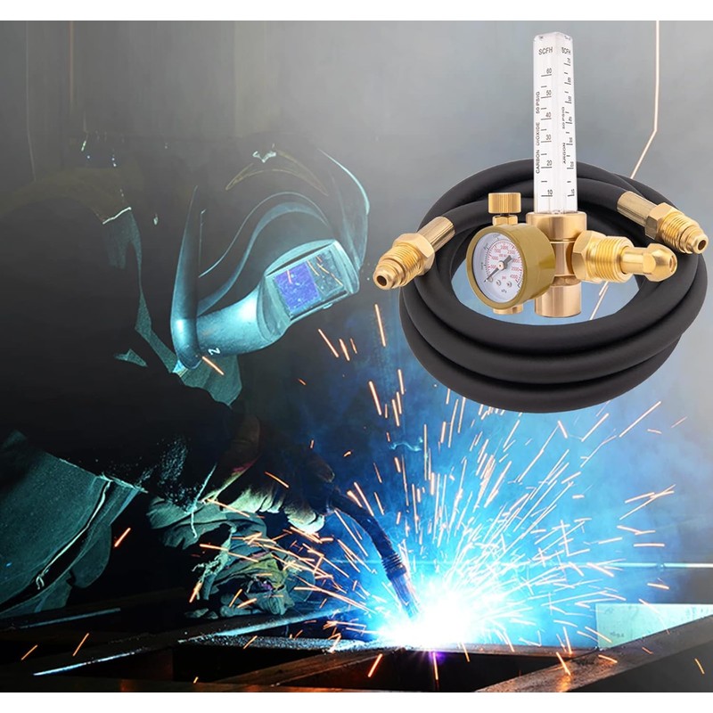 Argon Co2 Regulator for Mig Welder Gas Regulator With 6.6Ft