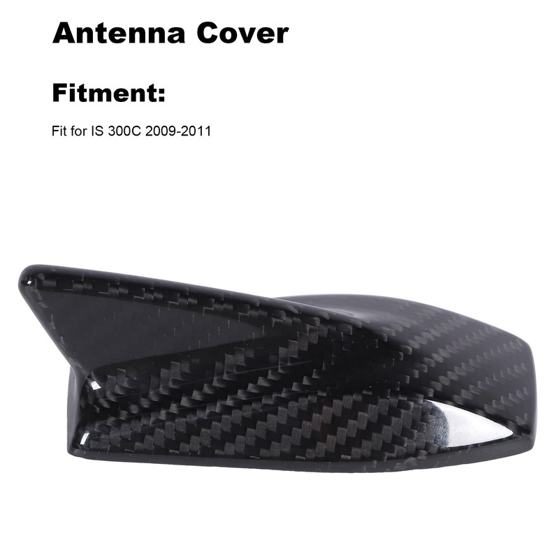 Carbon Fiber Roof Antenna Cover Auto Replacement Accessory Fit for