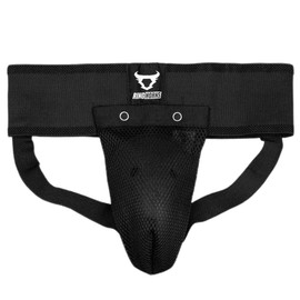 Ringhorns, Charger Kids Groin Guard with Bracket Unisex Kids 10 Years Black