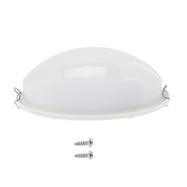 DOITOOL Lamp LED Ceiling Lamp Recessed Light Fixtures Recessed Ceiling Lights Steam Room Light Fixture Temperature Resistant Sauna Light Outdoor Light Alloy White Lamp Wall Lamp