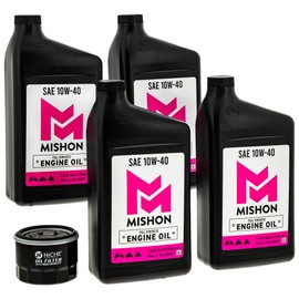 MISHON Engine Oil Change Kit for Yamaha V Star 1300 Tourer XVS1300A XVS1300CT (2008)
