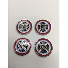 EverGolf Ball Markers, Pack of 4, Fire Department