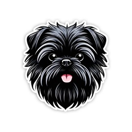 Affenpinscher Dogs Sticker | Dog Lover Animal Stickers Decal | for Car, Notebook, Water Bottle | 5 Inches…