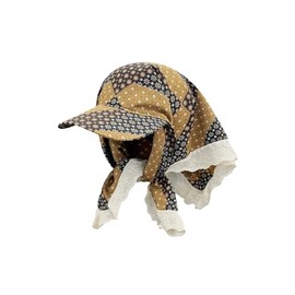 Aelfric Eden Floral Print Baseball Cap Women Lace Head Scarf Bandana Y2k Adjustable Sun Hat Vintage Skull Cap