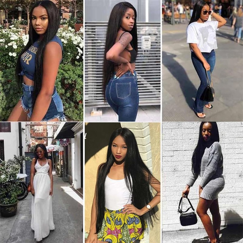 MIRONICA Straight Bundles with Frontal Human Hair (22 24 26