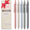 Vanhench 5Pcs Gel Pens, Black Ink Pen Fine Point Smooth