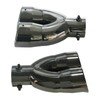 ZYHW Dual Exhaust Tip 2.4 inch Inlet, Universal Car Exhaust
