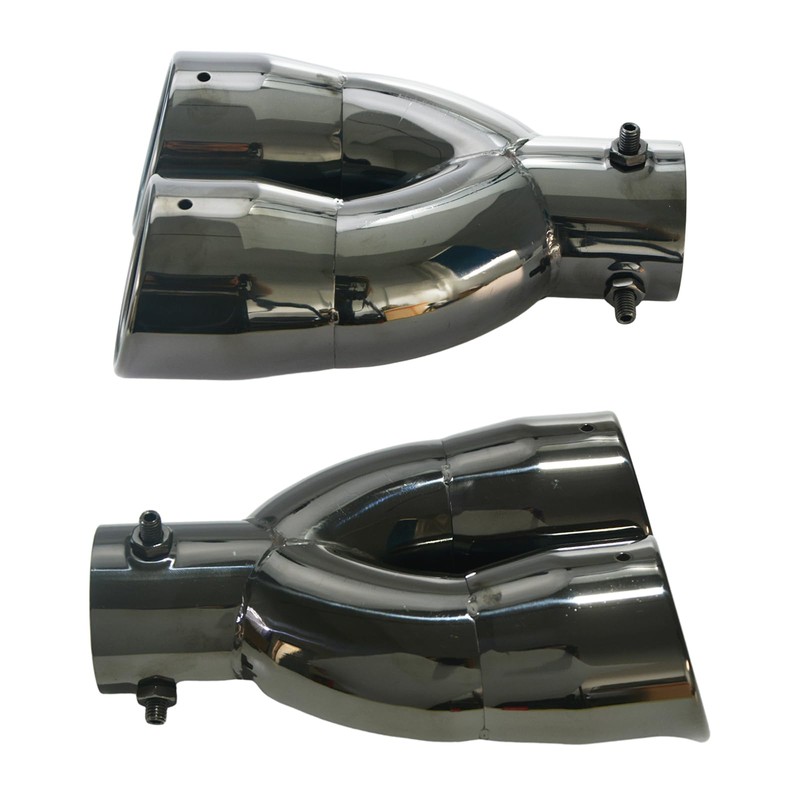 ZYHW Dual Exhaust Tip 2.4 inch Inlet, Universal Car Exhaust