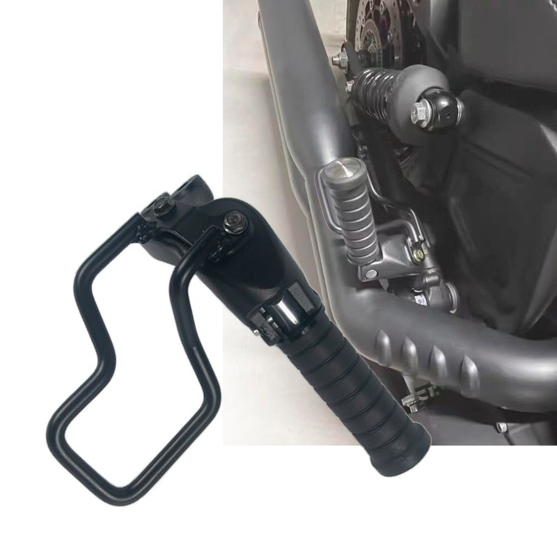 NANSENJPMP Motorcycle Passenger Footpegs with Heat Shield Bracket for Indian