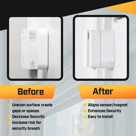 5 Pack Magnet Riser Compatible with Ring - DIY Magnet Side Sensor Spacer for Ring Security System, Sensor and Magnet (not Included) 3/4 inch