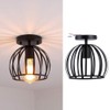 E27 Rustic Cage Chandelier Pendant Light Ceiling Lamp Shade for