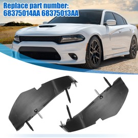 X AUTOHAUX Front Bumper Support Brackets Cover Retainer for Dodge Challenger 2015 2016 2017 2018 2019 2020 2021 2022 68375013AA 68259546AA Left Right