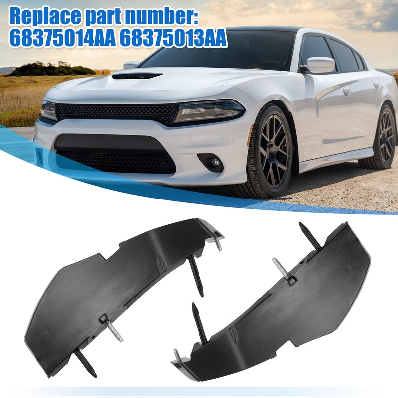 X AUTOHAUX Front Bumper Support Brackets Cover Retainer for Dodge