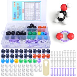 MATIFANER Chemistry Molecular Model Kit (136 Pcs) for Student and Teacher,Organic and Inorganic Chemical Learning Set,Motivate Enthusiasm for Learning Chemistry and Raising Space Imagination