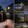 Kirschblüte 60" Solar-Powered Waterproof Outdoor Floor Lamp with Built-in Plant