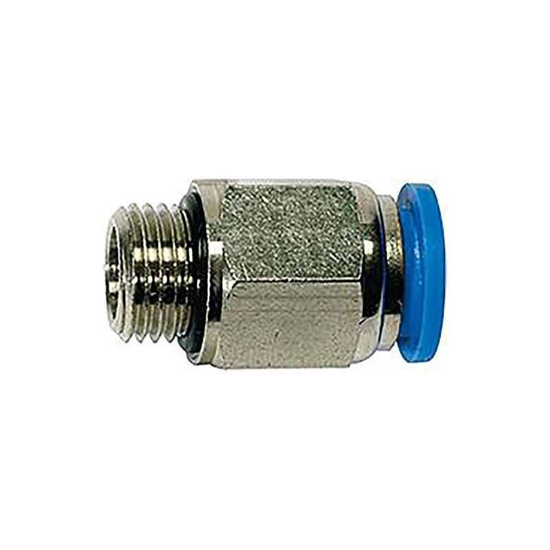 RIEGLER 109121-122.014-8 Straight Push-Fit Fitting Blue Series, G 1/4 A,