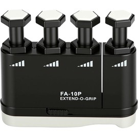 Ejercitador de Dedos Ajustable, Entrenador de Mano para Guitarra y Piano, Herramienta de Práctica Portátil, Accesorio para Músicos, Negro