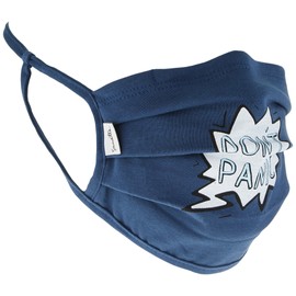 Sanetta Unisex Maske Erwachsene 2er Pack 349991 , blau, M