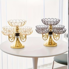 Dousiany Rotating fruit platter (Gray gold)10B