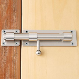 SAYAYO EMS8000-LS Door Bolt Bolt Stainless Steel Lock Lock Gate Bolt Lockable 150 mm Latch for Gate, Window, Fence