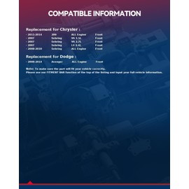 KAX 513263 Front Wheel Bearing and Hub Assembly Compatible with 2008-2014 Dodge Avenger, 2011-2014 Chrysler 200, 2007-2010 Chrysler Sebring,2PCS Wheel Bearing 5 Lug