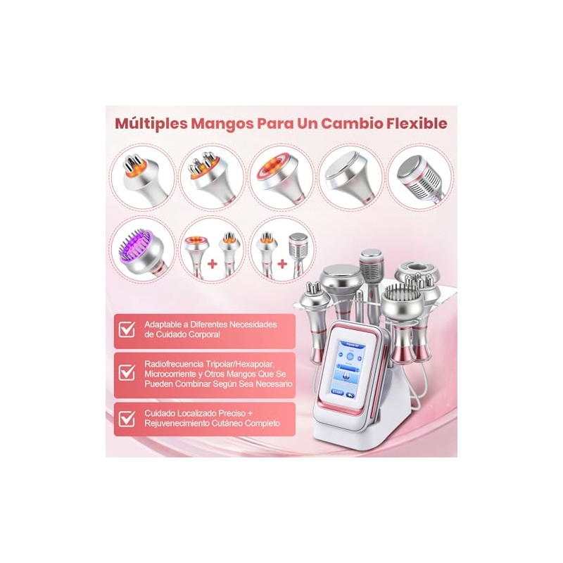 6 En 1 Máquina de Belleza, 80K Cavitación RF, Eliminación