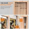 Kit Instalacion Bisagras Puerta Localizador Apertura Pestillo Ajustable Montaje Adaptable