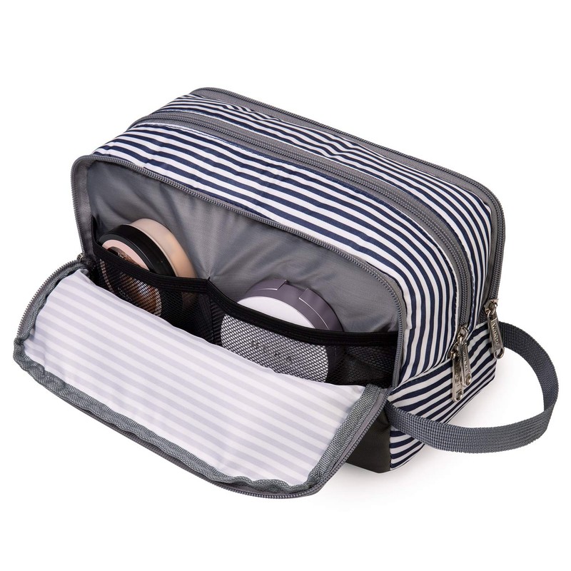 WANDF Toiletry Bag Water-Resistant Nylon Travel Wash Bag Lightweight Dopp