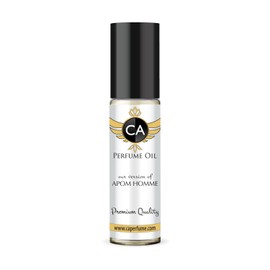 CA Perfume Impression of Maison Francis Apom Homme For Men Replica Fragrance Body Oil Dupes Alcohol-Free Essential Aromatherapy Sample Travel Size Concentrated Long Lasting Roll-On 0.3 Fl Oz/10ml