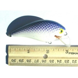 ALL AMERICAN Awesome Balsa Quality CrankBaits 1 PURPLE WHITE 3" Square Bill CRANKBAIT Lure Balsa Wood Bass Fishing Baits Lures