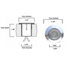 10 Compact Recessed Small White LED Lights Lighting Wood Deck