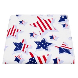 King & Priory USA Stars & Stripes Pocket Square, Mens Handkerchief, America Hanky