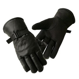 JU Adult Unisex Warm Leather & Fur Gloves 7008 / JU 성인용 남여 공용 오토바이 보온성 가죽 털 장갑 7008