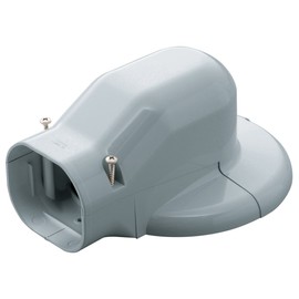 Inaba Denko LDWM-90-G Cosmetic Pipe Cover for Wall Corner Air Conditioner Cap, Wall Removal, Gray
