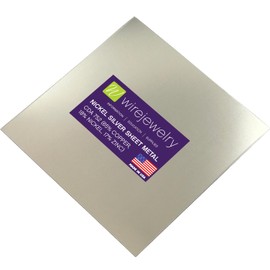 24 Gauge 0.020 Dead Soft Nickel Silver Sheet Metal - 6x6 Inch
