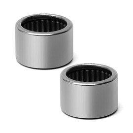 Bettomshin 2Pcs B-98 Needle Roller Bearings, 9/16-inch Bore 3/4-inch OD 1/2-inch Width Bearing Steel P0 Stamped Outer Ring Needle Bearings Cageless