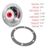Four 3434009PTP Bolt-On Hub Cap and Gasket with Side Fill