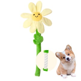 CECE PAW Interactive Dog Plush Toys, Crinkle Flower Dog Rope Toy, Puppy Chew Toys for Teething, Cute Dog Gift for Small and Medium Dogs