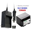 For Canon BP-727 Battery & Regular Charger for Canon VIXIA HF M50 M52 R300 R400 R500 R600