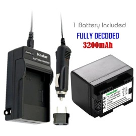 For Canon BP-727 Battery & Regular Charger for Canon VIXIA HF M50 M52 R300 R400 R500 R600